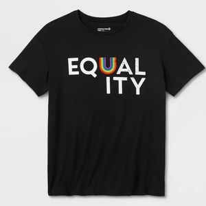 Pride Equality Kids' Black 2T Short Sleeve T-Shirt - Round Neck Unisex